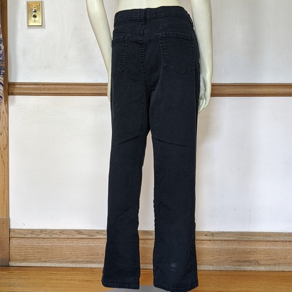 Denim Black Stretch Jeans size 14 by Gloria Vanderbilt - Picture 10 of 10